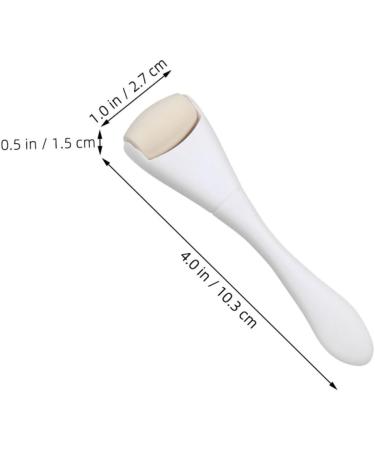 WOONEKY Oil Removal Roller Face Lift Roller Handheld Face Roller Skin Care Roller Oil Absorbing Volcanic Roller Volcano Stone Roller Face Sculpting Tool Rolling Volcano Stone Face Massager 10.30X2.70X1.50CM White - Buy Online on SooperMarket.com