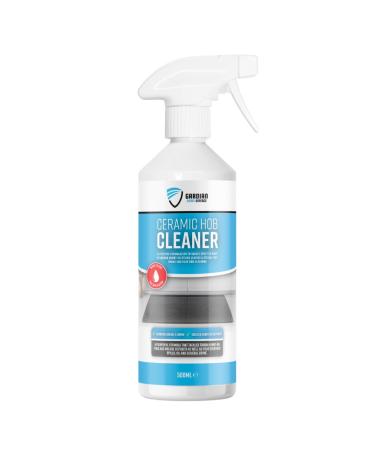 Gardian Ceramic Hob Cleaner Spray - 500 ml Stove Glass Cleaner and Degreaser Spray to Remove Stubborn Burnt-On Stains Grease Oil and Grime - Easy to Use Induction Hob Cleaner and Grease Remover