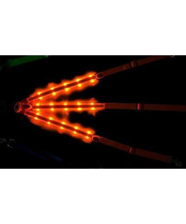 FM2018XSL Horse Harness LED Breastplate - Luminous Reflective Safety Belt for Outdoor Equestrian - Bright Orange International Shipping - Buy Online on SooperMarket.com