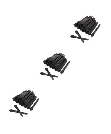 Baluue 150 Pcs Women Eyeshadow Brush Eye Shadow Applicator Double-end Eyeshadow Brushes Face Sponge Black