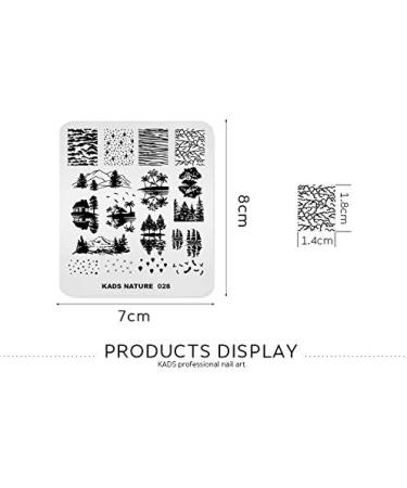Alexnailart Nature Theme Nail Image Stamp Stencil #2 - Perfect Manicure Printing Tool for Stunning Nail Designs - Buy Online on SooperMarket.com