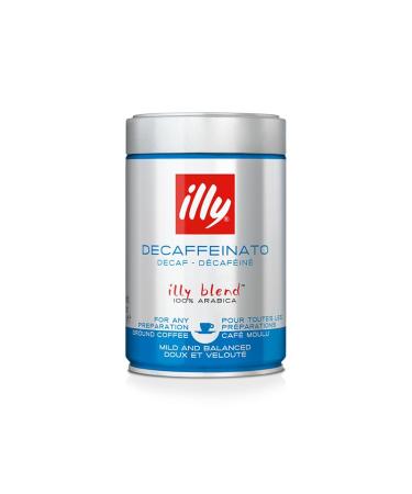 Illy Coffee DECAF Arabica Ground Coffee 12 x 250g