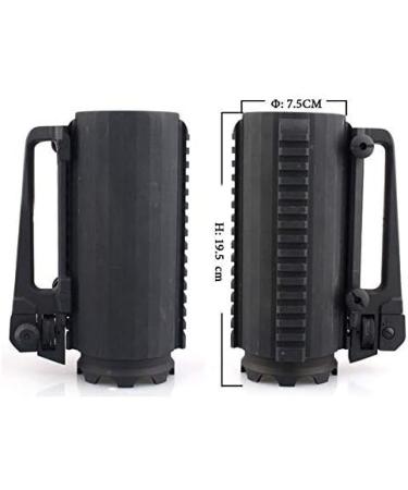 Y-PRESS Tactical Beer Cup with Rail and Rear Sight Handle - Outdoor Sport Promotion Cup - Buy Online on SooperMarket.com