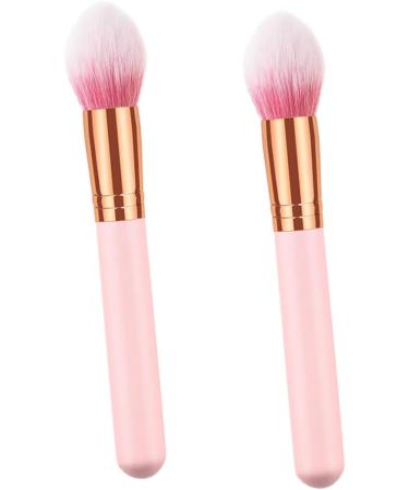 FOYTOKI 2pcs Powder Brush Makeup Brush for Woman Cosmetic Brush Professional Makeup Brush Highlighter Wooden - Buy Online on SooperMarket.com