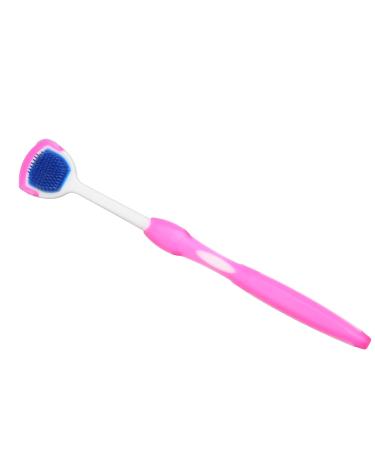 10-Piece Silicone Tongue Scraper Set - Dual Action Oral Hygiene Tool for Adults & Kids - Long Handle Pink - Buy Online on SooperMarket.com