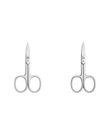 Twiling classic nail scissors and skin scissors for fingers and toenails combination scissors for precise cut made of stainless steel polished 90 mm & nail scissors Premium scissors for hands and feet polished 90 mm bundle with nail scissors