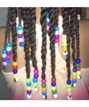 Tara Assorted Color Design Plastic Beads for Braid Hair - Medium Size (Pack of 2) - B1000M-28 - Buy Online on SooperMarket.com
