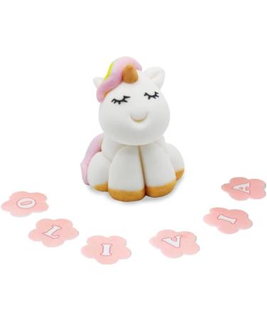 SugArt Unicorn Edible Cake Toppers | Handmade Animal Cake Decorations for Birthdays Easter Decorations or Baby Showers | Perfect on Fondant Butter Cream & Icing Sugar Cakes | Contains Food Colors - Buy Online on SooperMarket.com