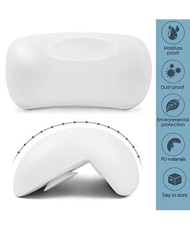 Non-Slip SPA Bath Pillow | Soft Waterproof Headrest with Suction Cups - Easy to Clean | 1pc - Buy Online on SooperMarket.com