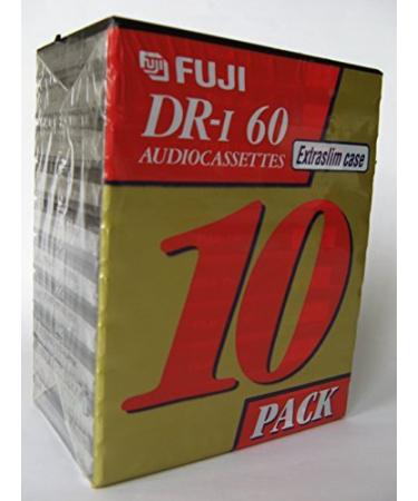 Fuji DR-I Audio Cassettes Extra Slim Case 10 Pack