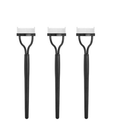 Dajidafu 3 Pieces Eyelash Separator Portable Lash Curler Metal Lashes Tools Delicate Eyelashes Separators for Girls Women