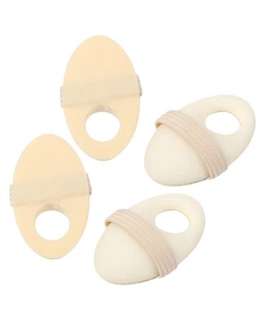 COOLHIYA 2 Pairs Toe Corn Stickers Daily Use Toe Pads Corn Toe Pads Metatarsal Pads Convenient Toe Cushion Foam Cushion Corn Toe Protectors Elastic Men and Women Sleeve