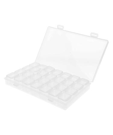 Buy EVSCAN 28-Slot Transparent Plastic Organizer Box - Sustainable Storage for Earrings Neck Chains & Medication - Buy Online on SooperMarket.com