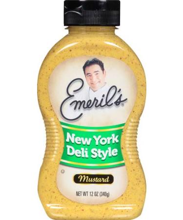 Emerils Low Sodium Mustard New York Deli Style, 12 oz