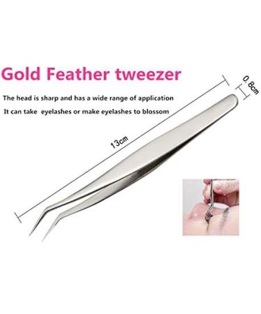 Yimart Professional Eyebrow Tweezer Set - Stainless Steel Eye Lashes Tweezers Kit for False Eyelash Extensions - 7Pcs Makeup Tool Set - Buy Online on SooperMarket.com