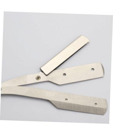 Angoily 3pcs Stainless Steel Razor Set - Old Fashioned Rubber Handle for Men Premium Shaving Essentials - Buy Online on SooperMarket.com