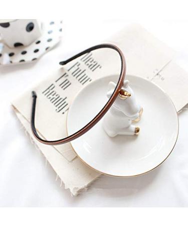 Cute Leather Covered Glitter Hair Loop Headband for Women & Girls - Buy Online on SooperMarket.com