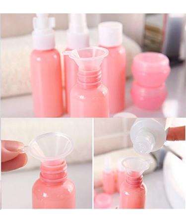 WOIWO 9-Piece Travel Kit - Plastic Spray Bottles Lotion Shampoo & Cosmetic Containers for International Shipping - Buy Online on SooperMarket.com