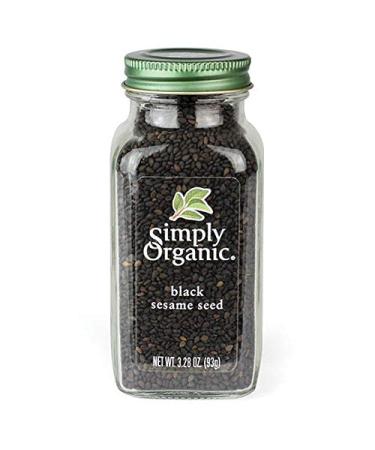 Simply Organic Whole Black Sesame Seed, Certified Organic | 3.28 oz | Sesamum indicum