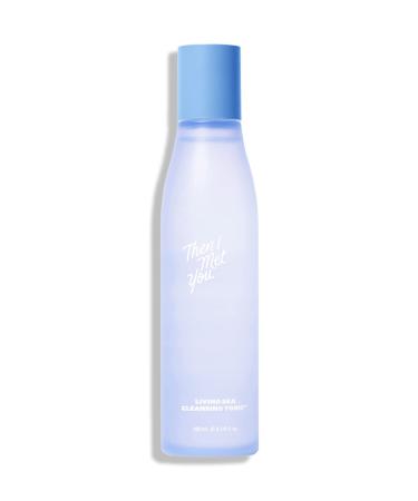 Then I Met You Living Sea Cleansing Tonic Face Toner & Makeup Remover with Deep Sea Water Papaya Enzymes & Licorice Root Vegan & Clean Skincare 6.08 oz 6.08 Fl Oz (Pack of 1)