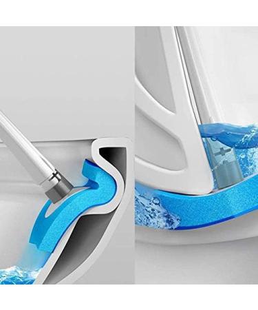 Toilet Brush Disposable Toilet Cleaning System Disposable Toilet Flushable Refill Fresh Brush Flushable Refills - 48 Refills Silicone Toilet Brush Blue - Buy Online on SooperMarket.com