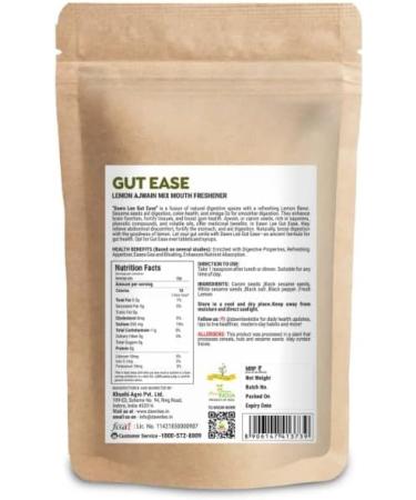 Dawn Lee Gut Ease Lemon Ajwain Carom Seed Mix Mouth Freshener | A Health Marvel Natural Sugar-Free Tailored For Digestion Support Breath Freshener Fennel Seeds- 100 Gram - Buy Online on SooperMarket.com