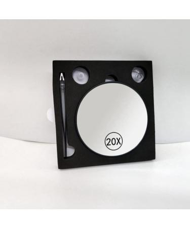 jumbans Magnifying Suction Cup Vanity Mirror 20X Handheld Magnifying with Handle Black - Buy Online on SooperMarket.com