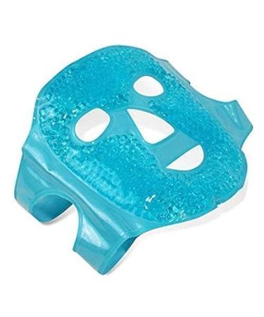 Perfecore Facial Mask for Puffy Eyes and Migraine Relief - Hot Cold Gel Beads Compress Pack - Spa Therapy Wrap for Sinus and Headaches - Blue - Buy Online on SooperMarket.com