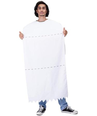 Funny Rolling Paper Costumes Cosplay Clothing Halloween Party Roll Paper Tissue Toilet Paper Costumes for Adults - Buy Online on SooperMarket.com