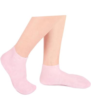 Healeved 3 Pairs Gel Socks Footies Socks for Women Lined Socks Lotion Socks Anti Cracking Foot Socks High Heel Protectors Socks for Heels Spa Socks Cracked Women's Invisible Sebs Stocking 16.5x8.5cm - Buy Online on SooperMarket.com