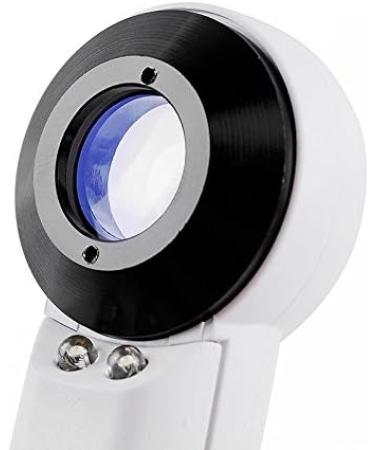 LED Lighted Slide out Illuminated Portable 40X Jewelers Loupe Magnifier - with LED Magnifying Eye Loop Stand - Buy Online on SooperMarket.com