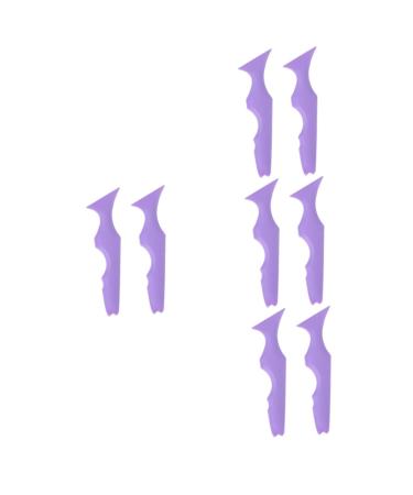 Angoily Eyelash Tool 8 Pcs Silicone Beauty Ruler Eyeshadow Eyebrow Stencils Aid Makeup Stencils Aid Cosmetic Beauty Tools