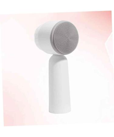 Soft Bristles Face Cleaning Cleansing Brush Handheld Brush Face Cleanser Silicone Facial Brush Face Pore Cleanser Face Cleaner Brush Deep Instrument Grey 5.5X12.5cm - Buy Online on SooperMarket.com