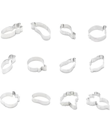 TOPBATHY 36 Pcs Cake Crackers Cookies Vegetable Cookie Cutters Fondant Cutters Biscuit Modeling Mold A - Buy Online on SooperMarket.com