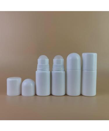 Jihuoo 4-Pack 30ml Refillable Plastic Roller Bottles for Aromatherapy | Empty Roll-On Bottles with Round Coverage - Buy Online on SooperMarket.com
