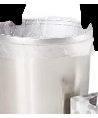 150 Small Mini Garbage Bags - 4 Gallon Clear Bathroom Trash Can Liners | 17 x 18 Inch | Bulk Plastic Waste Basket Bags - Buy Online on SooperMarket.com