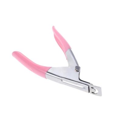 Beavorty Nail Art Scissors Metal Shears u Shaped Nail Scissors False Nail Tip Clipper Acrylic Nail Tool Nail Tool Stainless Steel Nail Clippers Nail File False Nails Manicure medium Rosy
