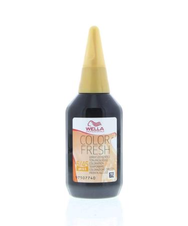 Wella Color Fresh Acid Liquid 6/45 dark blonde red-mahogany pack(x) 6/45 dark blonde red-mahogany 1 piece (1 pack)