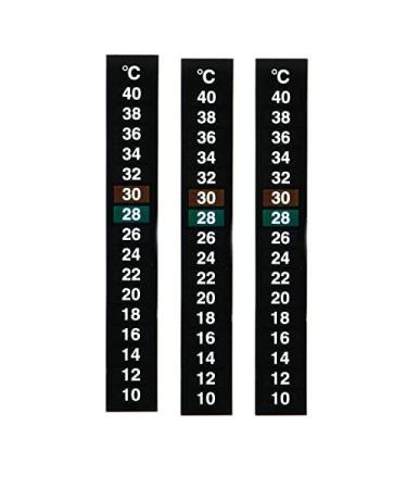 CENPEK 3Pcs Thermometer Strip Aquarium Fish Thermometer Temperature Sticker Digital Dual Scale