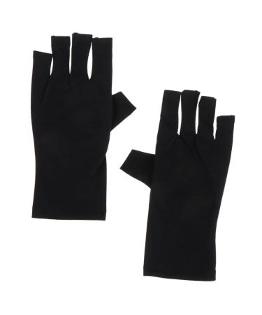 FOMIYES 3 Pairs Nail Gloves Gel Manicure Gloves Nail Sun Protector Gloves Gloves Fingerless Driving Gloves Gloves for Gel Manicure Miss Polyester Skin Care Fingers - Buy Online on SooperMarket.com