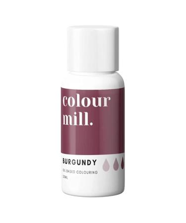 Colour Mill Oil Based Next Genertion Edible Food Paint Colouring for Buttercream Fondant Sugarpaste Icing and Chocolate - Burgundy 20ml