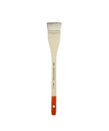 R&F Handmade Paints Hake Encaustic Brush  1.5-Inch