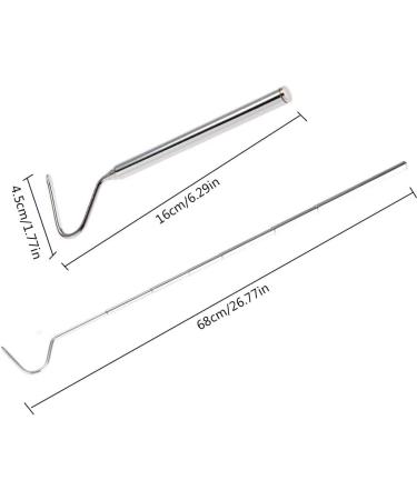Youding Snake Tongs Professional Snake Pole | Snake Trap Maintain A Safer Distance Reptiles Catching Tool Length 6.30-26.78in for Catching Playing Snakes - Buy Online on SooperMarket.com