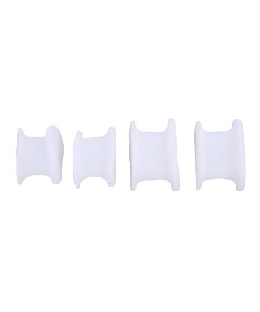 Anggrek Gel Toe Separators - 8 Pairs Silicone Toe Separators for Pain Relief and Hallux Valgus Corrector - Reduce Friction Between Toes - Sizes Small to Large - Buy Online on SooperMarket.com