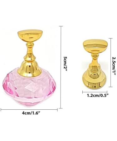 Kiara World Magnetic Nail Art Tips Stand Crystal Base Alloy Holders Manicure Set Practice Holder Salon Tool DIY (Pink) - Buy Online on SooperMarket.com
