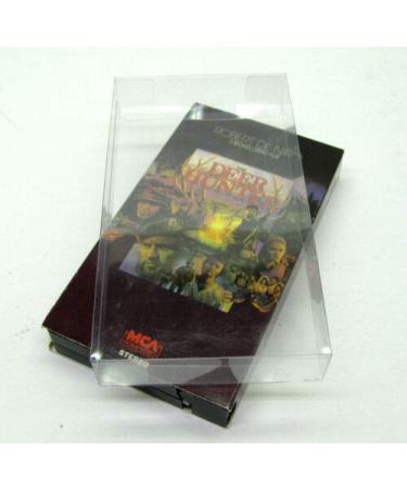 25pcs Standard VHS Movie (Size A) Clear Plastic Protective Box Protectors Sleeve (W 105mm H 190mm D 26mm)