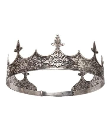 JORCEDI Crown Hair Jewelry - Royal King Diadem for Men, Metal Big Tiaras for Wedding, Halloween Costume & Music Festivals - Buy Online on SooperMarket.com