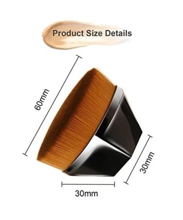 Buy LUCKY LAMA Kabuki Makeup Brush - Foundation BB CC Cream Powder & More - Black | International Shipping - Buy Online on SooperMarket.com