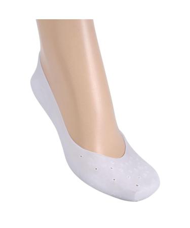 Gel Socks Lightweight Protector Socks Silicone Gel Moisturizing Socks for Feet(Large)
