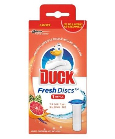 DUCK TOILET FRESH DISCS REFILLS TROPICAL CO:NL wsl
